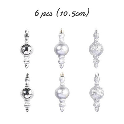 3cm 36/6τμχ Χριστουγεννιάτικη Μπάλα Διακόσμηση Χριστουγεννιάτικο Δέντρο Στολίδια Κρεμαστό Κρεμαστό Μπάλα Χιονονιφάδα Σπίτι Πάρτι Πρωτοχρονιάτικο Δώρο Navidad