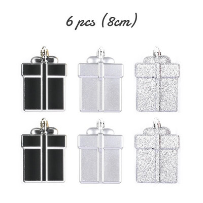 3cm 36/6τμχ Χριστουγεννιάτικη Μπάλα Διακόσμηση Χριστουγεννιάτικο Δέντρο Στολίδια Κρεμαστό Κρεμαστό Μπάλα Χιονονιφάδα Σπίτι Πάρτι Πρωτοχρονιάτικο Δώρο Navidad