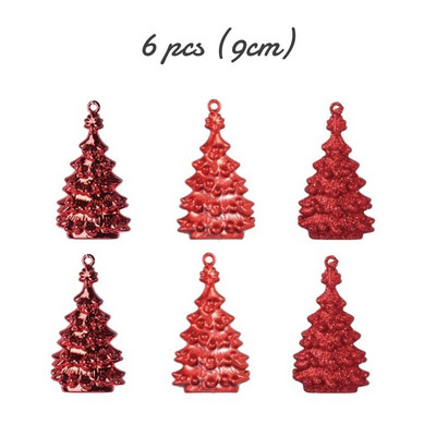 3cm 36/6τμχ Χριστουγεννιάτικη Μπάλα Διακόσμηση Χριστουγεννιάτικο Δέντρο Στολίδια Κρεμαστό Κρεμαστό Μπάλα Χιονονιφάδα Σπίτι Πάρτι Πρωτοχρονιάτικο Δώρο Navidad