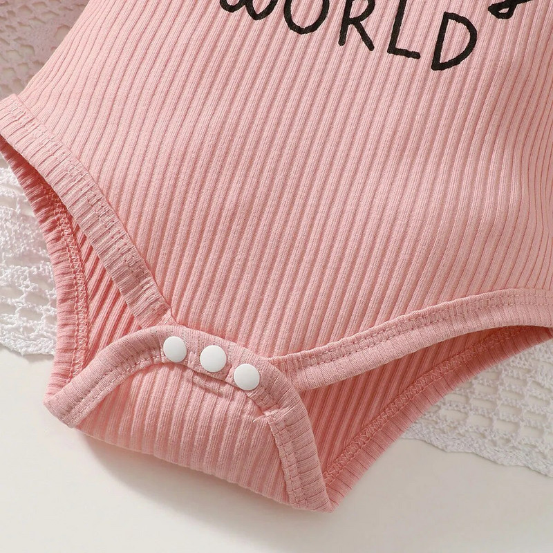 Komplet odjeće za novorođenčad, djevojčice, bodi dugih rukava + leptir mašna, prugaste hlače + traka za glavu, 3 kom.