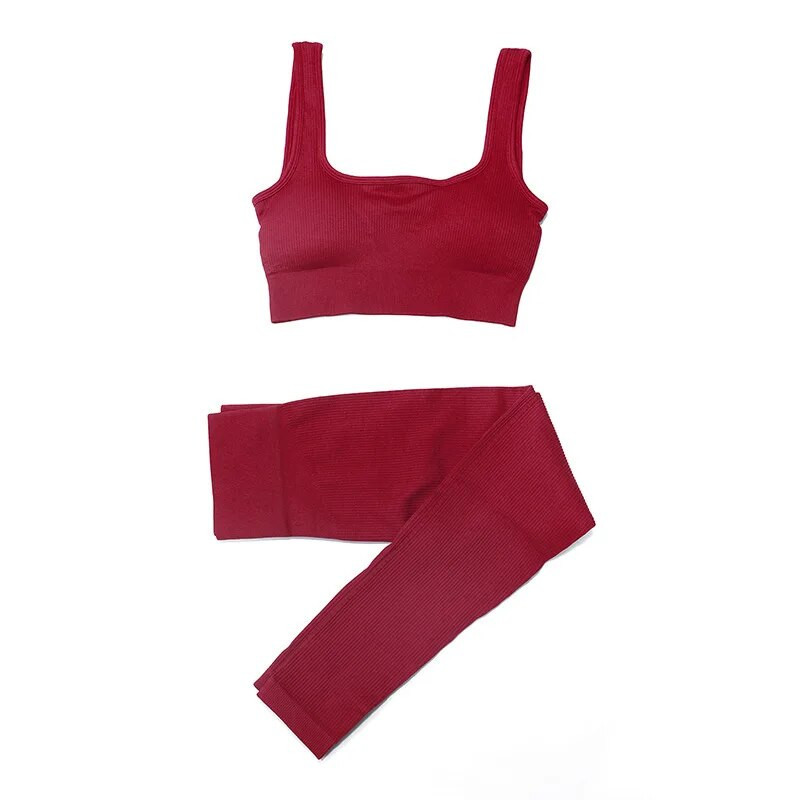 Bešavni sportski set Ženske kratke tajice Hlače za jogu Komplet grudnjaka za jogu Sportsko odijelo Odjeća za vježbanje Odijelo za jogu u teretani 2KM