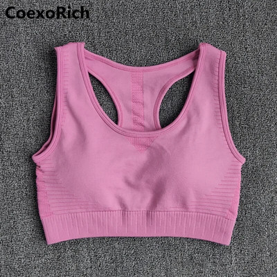 Αθλητικό σετ Γυναικεία φόρμα γυμναστικής Ρούχα γυμναστικής Απρόσκοπτη στολή γιόγκα γυμναστικής Σουτιέν Crop Tank Top Κολάν για τρέξιμο Κολάν Αθλητικά ρούχα