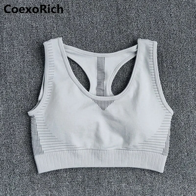 Αθλητικό σετ Γυναικεία φόρμα γυμναστικής Ρούχα γυμναστικής Απρόσκοπτη στολή γιόγκα γυμναστικής Σουτιέν Crop Tank Top Κολάν για τρέξιμο Κολάν Αθλητικά ρούχα