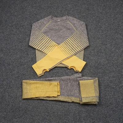 2 τμχ Σετ γιόγκα χωρίς ραφές Γυναικεία Αθλητικά Ρούχα Γυμναστικής Γυναικεία Αθλητικά Κοστούμια Ρούχα γυμναστικής Push Up Κολάν