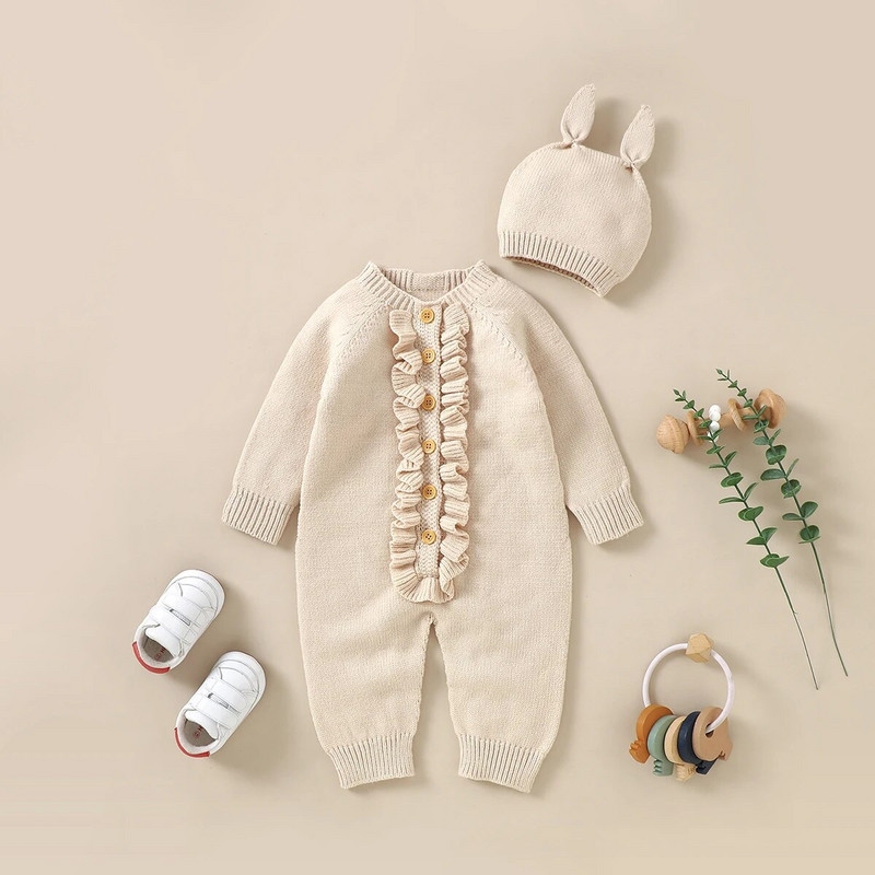 Dječja odjeća Komplet dugih rukava za dječake Zimski kombinezoni za djevojčice za novorođenčad od 0 do 3 6 12 18 mjeseci Gornja odjeća za majke i djecu Hlače