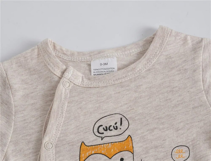 Zīdaiņu zīdaiņu rombiņas ar 100% kokvilnas drēbēm Jaundzimušajiem 0–12 mēnešiem Kombinezoni, mazuļu tērpi