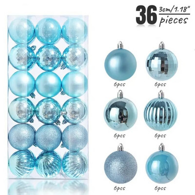 Xiaomi Χριστουγεννιάτικη Μπάλα Χριστουγεννιάτικο Δέντρο Στολίδι Σπίτι Χριστουγεννιάτικο Κρεμαστό Κρεμαστό Δώρο Διακόσμηση Πρωτοχρονιάς Navidad 24/36τμχ