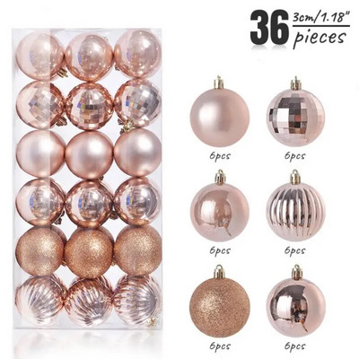 Xiaomi Χριστουγεννιάτικη Μπάλα Χριστουγεννιάτικο Δέντρο Στολίδι Σπίτι Χριστουγεννιάτικο Κρεμαστό Κρεμαστό Δώρο Διακόσμηση Πρωτοχρονιάς Navidad 24/36τμχ