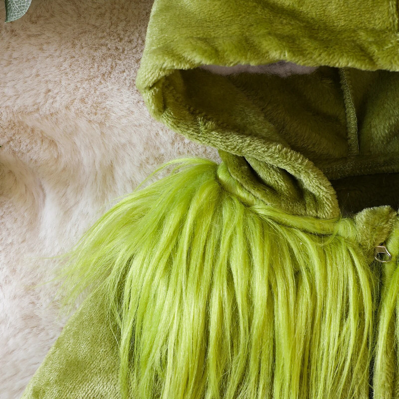 ma&baby 0-24M Božićni kombinezon za novorođenče, djevojčice i dječake, dugih rukava, zelene plišane gaćice, božićni kostimi, odjeća za bebe D05