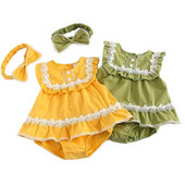 Ljetni bodiji za novorođenčad, čipkaste bombone boje, kombinezoni princeze, odjeća za dojenčad