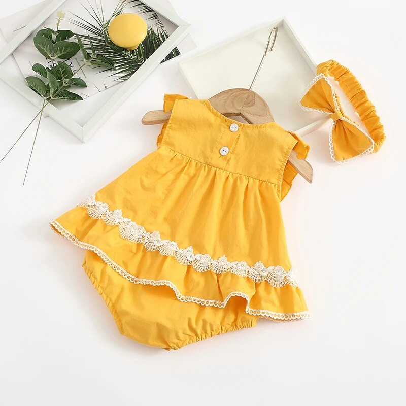 Ljetni bodiji za novorođenčad, čipkaste bombone boje, kombinezoni princeze, odjeća za dojenčad