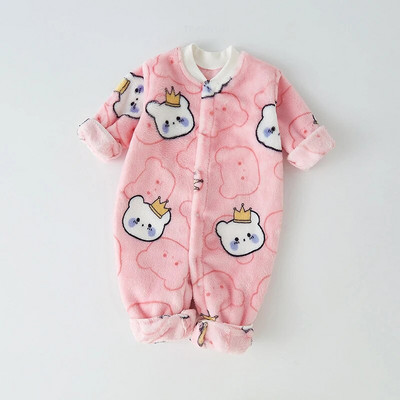 Jesensko plišano odijelo za bebe, kućno odijelo Bodi s crtanim medvjedom, dinosaurom, dječakom, djevojčicom, kombinezon za penjanje, novorođenčad, tkanina za spavanje