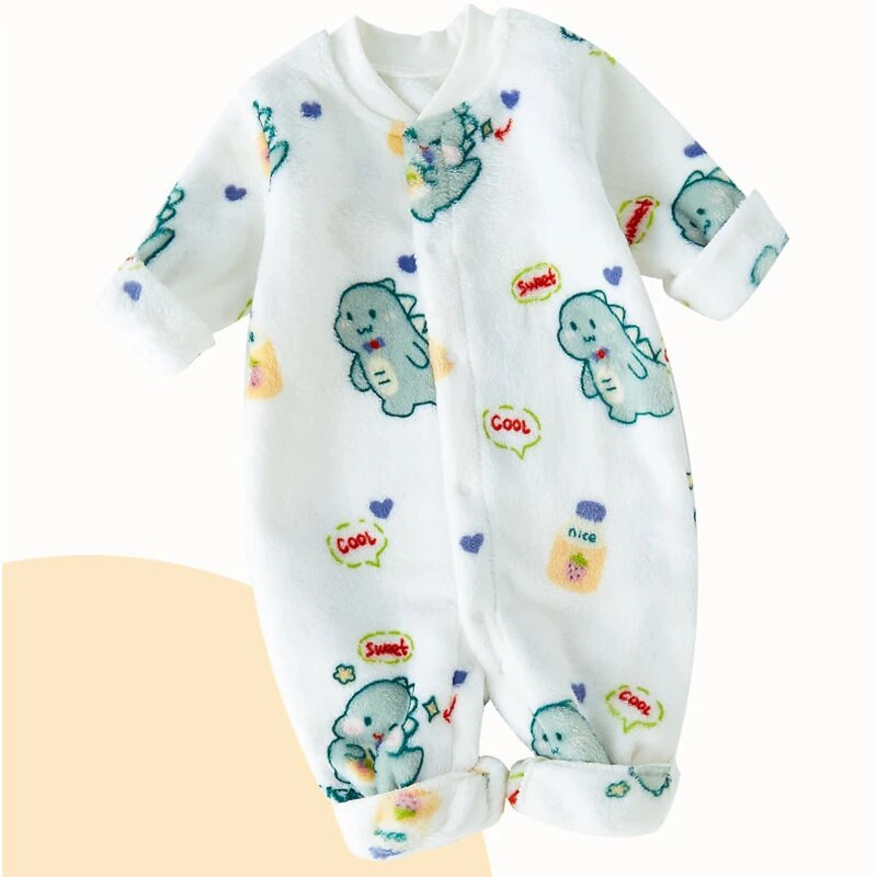 Jesensko plišano odijelo za bebe, kućno odijelo Bodi s crtanim medvjedom, dinosaurom, dječakom, djevojčicom, kombinezon za penjanje, novorođenčad, tkanina za spavanje