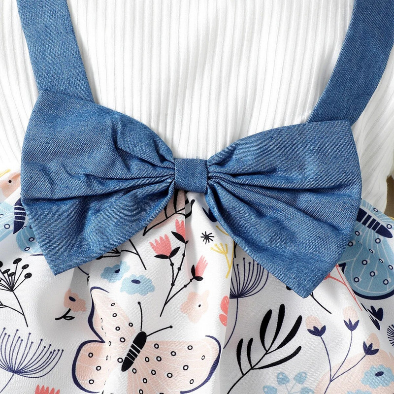 Komplet odjeće za novorođenče za djevojčice, jednobojna patchwork majica s dugim rukavima, jednobojna odjeća s lepršavim hlačama Odjeća za malu djecu za djevojčice