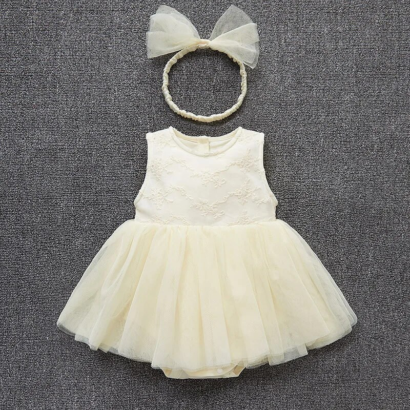 Καλοκαιρινό νεογέννητο κοριτσάκι Δαντελένιο φόρεμα παλάτι Βαπτιστικό πάρτι νυφικά Πριγκίπισσα κορίτσια ρούχα με κορδέλες