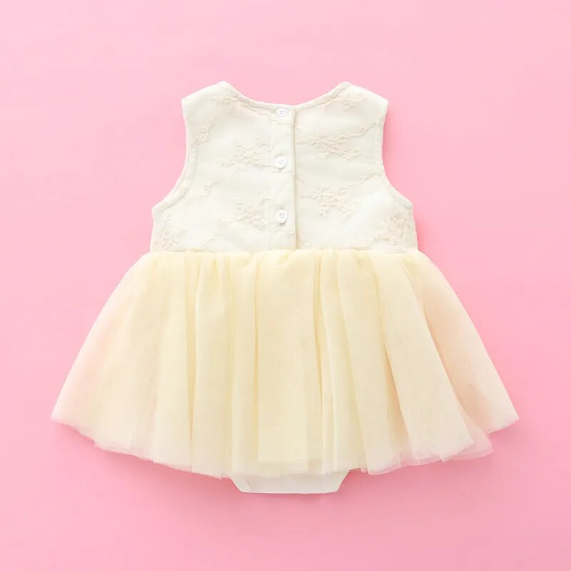 Καλοκαιρινό νεογέννητο κοριτσάκι Δαντελένιο φόρεμα παλάτι Βαπτιστικό πάρτι νυφικά Πριγκίπισσα κορίτσια ρούχα με κορδέλες