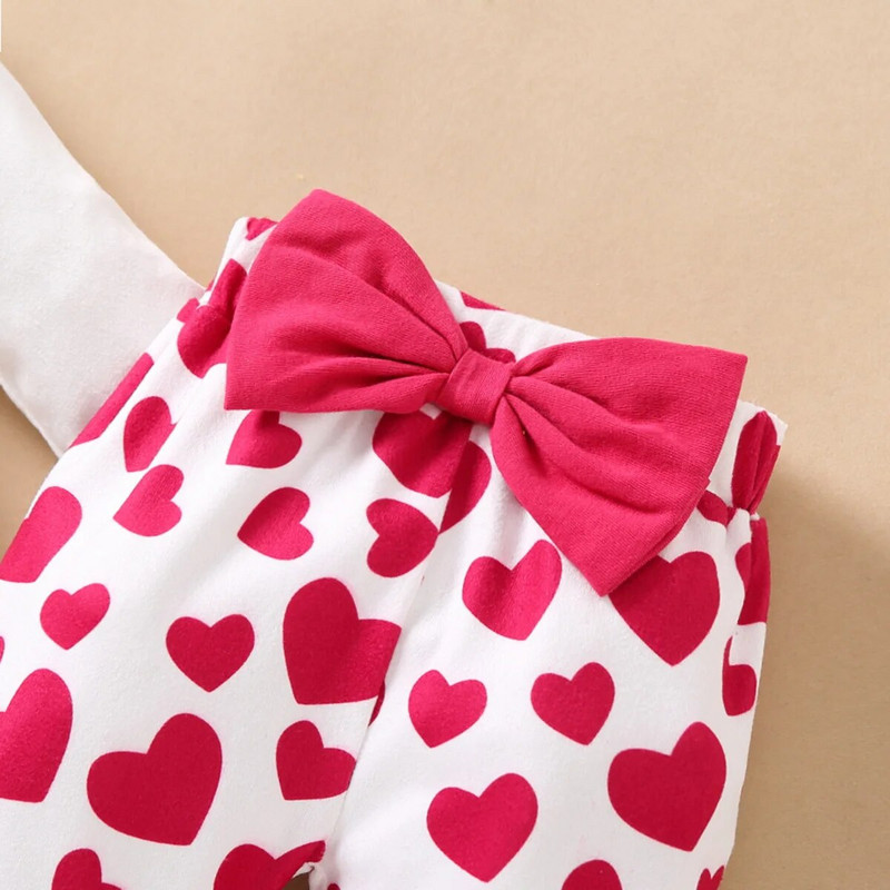 Kompleti odjeće za djevojčice od 0 do 18 m. Slon dugih rukava Odjeća za hlače s uzorkom srca Odjeća za malu dojenčad Drop dostava