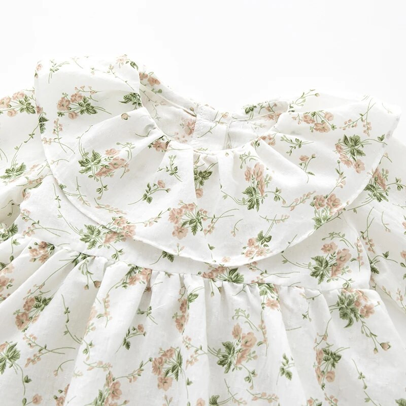 Dječja haljina s cvjetnim uzorkom, dugih rukava, proljeće, ljeto, princeze, haljine za djevojčice, rođendanska zabava