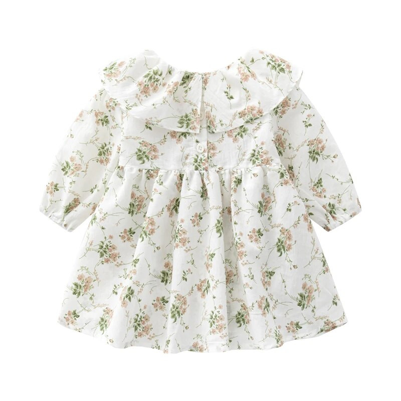 Dječja haljina s cvjetnim uzorkom, dugih rukava, proljeće, ljeto, princeze, haljine za djevojčice, rođendanska zabava