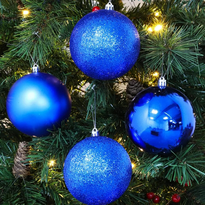 Χριστουγεννιάτικες μπάλες 24 τμχ. 3-6 εκ. χριστουγεννιάτικες μπάλες για χριστουγεννιάτικο δέντρο Πλαστικές κρεμαστές μπάλες που δεν θρυμματίζονται για στολίδια γιορτινής γιορτής