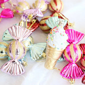 3 buc/cutie ornament de minge de Crăciun Balice înghețată forme bomboane brad de Crăciun pandantive suspendate acasă petrecere decor de Crăciun