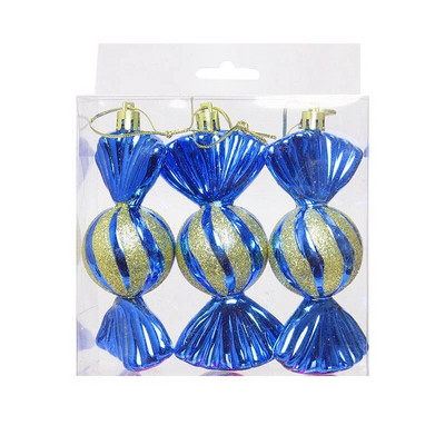 3 buc/cutie ornament de minge de Crăciun Balice înghețată forme bomboane brad de Crăciun pandantive suspendate acasă petrecere decor de Crăciun
