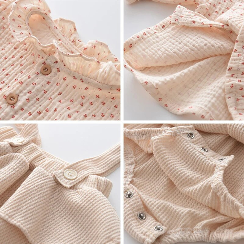 Melario, 2kom preslatka proljetna odjeća za novorođenčad za djevojčice, ležerna cvjetna odjeća za djevojčice, malene djevojčice, kombinezon s volanima, jesen