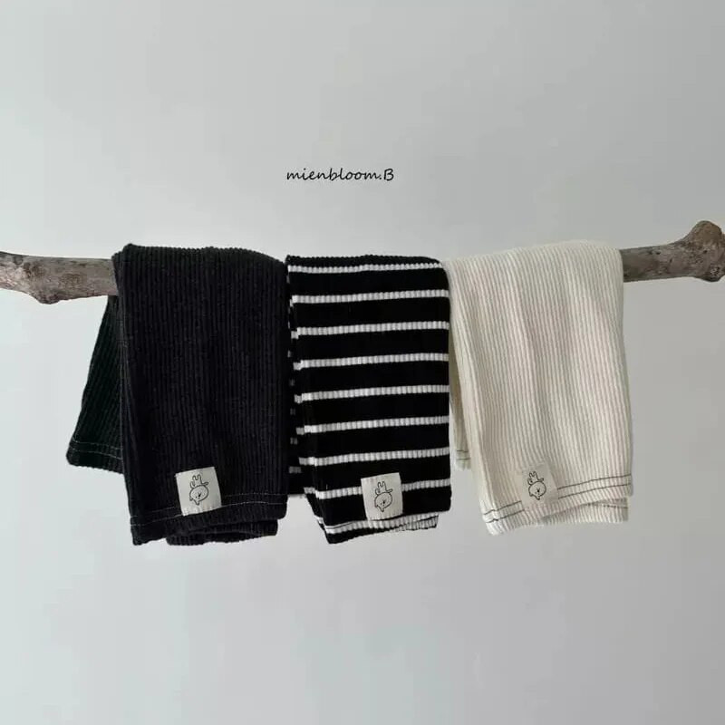 Bērnu mīkstas kokvilnas legingi elastīgs viduklis jaundzimušie zēni meitenes zeķubikses svītras izdilis toddler bikses rudens ziemas bērnu bikses