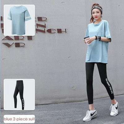 Σετ γιόγκα χωρίς ραφές Γυναικεία κοστούμια γυμναστικής Αθλητικά ρούχα για τρέξιμο γυμναστικής Αθλητικό σουτιέν Κοστούμι γιόγκα Παντελόνι γιόγκα κοντομάνικο