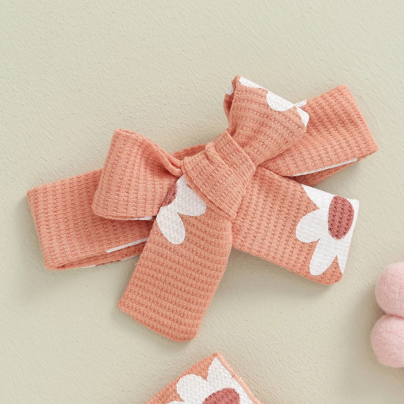 ma&baby 0-18M Novorođenčad, novorođenčad, djevojčica, mališa, kombinezon s cvjetnim uzorkom, dugih rukava, odjeća s trakom za glavu, jesensko-proljetna odjeća D05