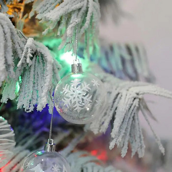 6τμχ 5,8cm Χριστουγεννιάτικες Μπάλες Πλαστικές Χριστουγεννιάτικες Μπάλες Χριστουγεννιάτικο Δέντρο Κρεμαστό Στολίδι Διακόσμηση Μπάλα Κρεμασμένο Στολίδι