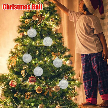 6τμχ 5,8cm Χριστουγεννιάτικες Μπάλες Πλαστικές Χριστουγεννιάτικες Μπάλες Χριστουγεννιάτικο Δέντρο Κρεμαστό Στολίδι Διακόσμηση Μπάλα Κρεμασμένο Στολίδι