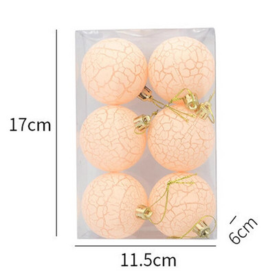 Ziemassvētku eglīšu rotājumi 6 gab