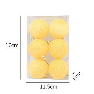 Ziemassvētku eglīšu rotājumi 6 gab