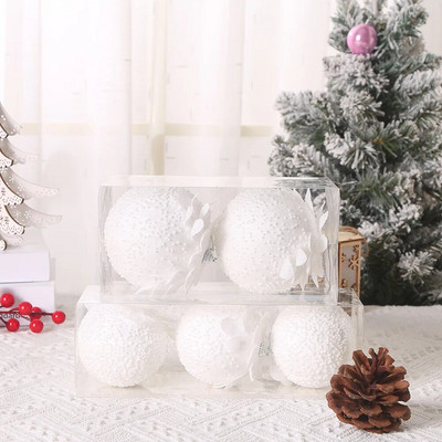 8/10 CM božićno drvce Viseće svjetlucave kuglice Kuglice u obliku latica za bor Kuglice za dom Navidad Dekoracije za zabavu Nova godina 2023.