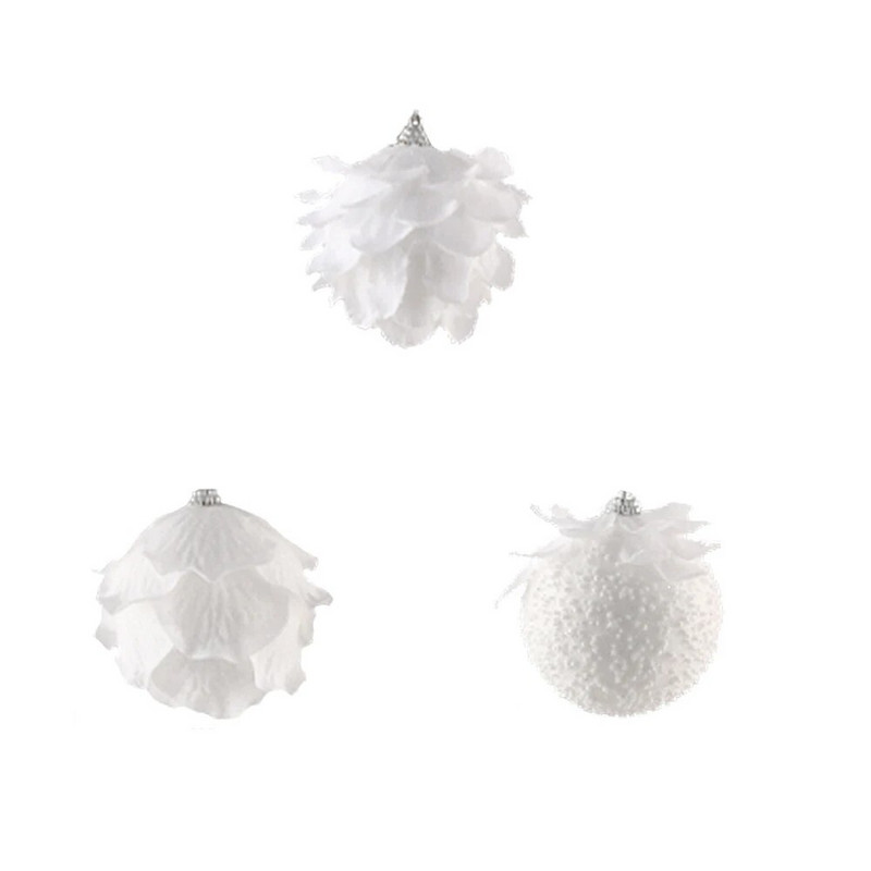 8/10 CM božićno drvce Viseće svjetlucave kuglice Kuglice u obliku latica za bor Kuglice za dom Navidad Dekoracije za zabavu Nova godina 2023.