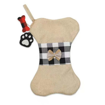 Božićni ukrasi Privjesak od kostrijeti Božićne čarape DJEČJI Darovi Vrećica za slatkiše Ukrasi za kamin