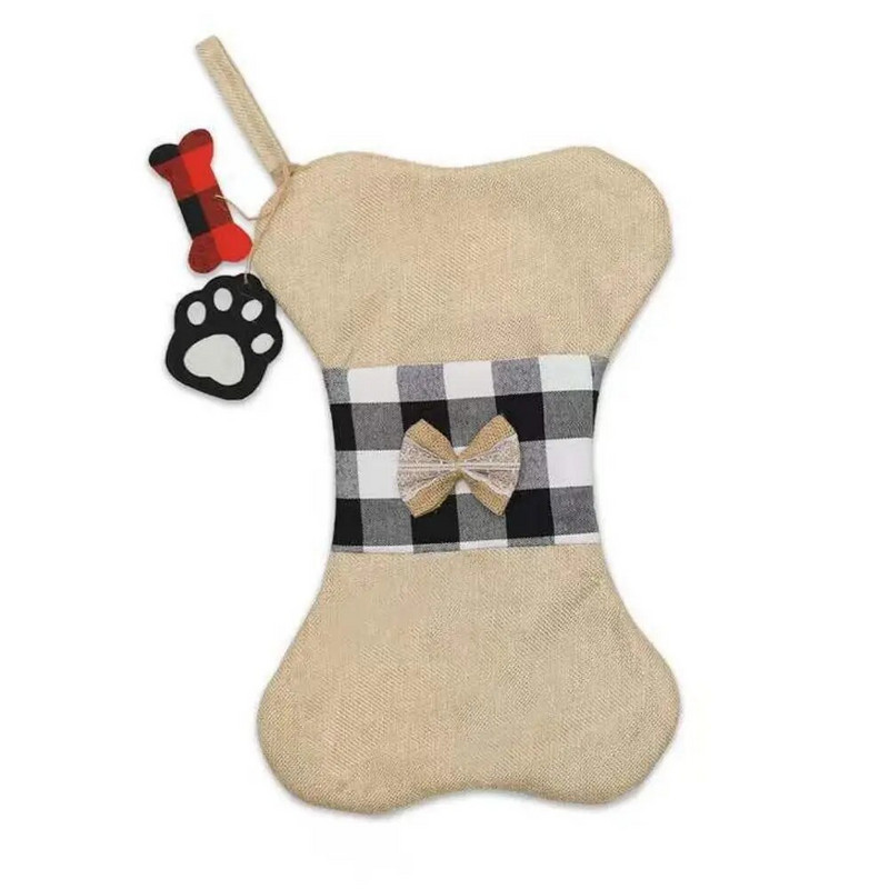 Božićni ukrasi Privjesak od kostrijeti Božićne čarape DJEČJI Darovi Vrećica za slatkiše Ukrasi za kamin