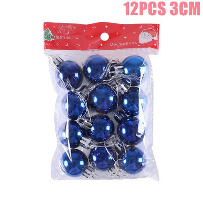 Χριστουγεννιάτικες μπάλες Στολίδια Χριστουγεννιάτικα Κρεμαστά Μενταγιόν Χριστουγεννιάτικες Σφαίρες 6cm Χριστουγεννιάτικη Διακόσμηση 2024 Navidad Natal Πρωτοχρονιάτικο Δώρο