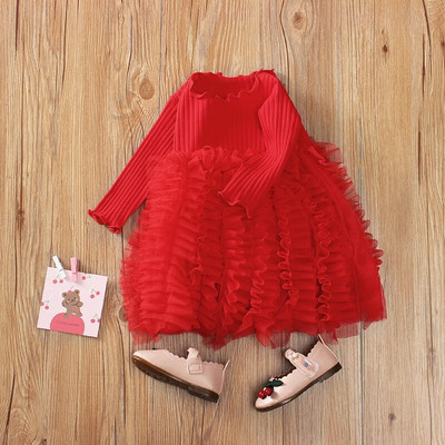 Haljina za novorođenčad Haljine za novorođenčad Haljine za djevojčice Pamuk Jesenska odjeća za princeze dugih rukava 0 3 6 12 mjeseci