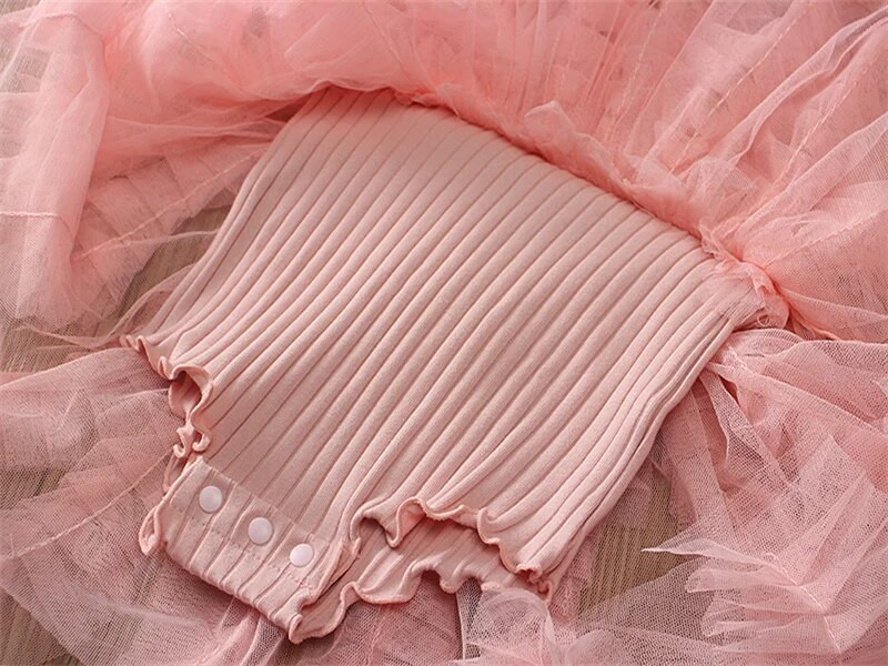 Haljina za novorođenčad Haljine za novorođenčad Haljine za djevojčice Pamuk Jesenska odjeća za princeze dugih rukava 0 3 6 12 mjeseci