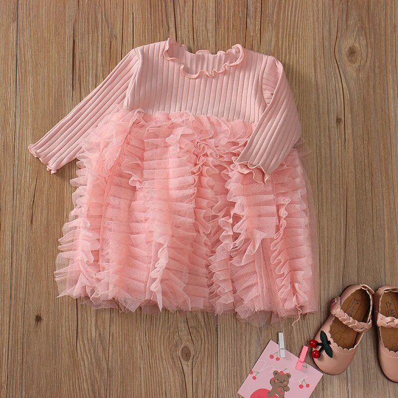 Haljina za novorođenčad Haljine za novorođenčad Haljine za djevojčice Pamuk Jesenska odjeća za princeze dugih rukava 0 3 6 12 mjeseci