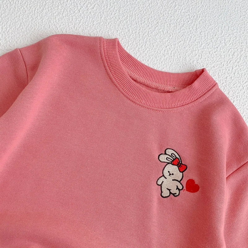 Novi korejski kompleti odjeće za dječake iz 2022. Jesenski kompleti za male djevojčice Puloveri s kratkim crtanim filmovima + hlače 2 kom. Dječje sportsko odijelo