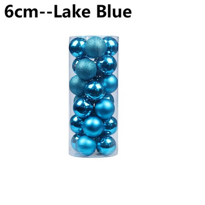 24 τμχ 3/4/6 εκ. Πλαστικά χειροτεχνήματα DIY Δώρα Διακόσμηση σπιτιού Διακόσμηση χριστουγεννιάτικου δέντρου Κρεμαστό χριστουγεννιάτικο μπιχλιμπίδι με μπάλα