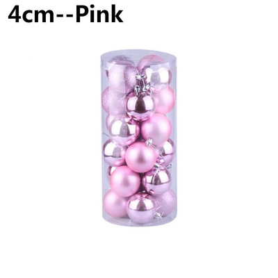 24 τμχ 3/4/6 εκ. Πλαστικά χειροτεχνήματα DIY Δώρα Διακόσμηση σπιτιού Διακόσμηση χριστουγεννιάτικου δέντρου Κρεμαστό χριστουγεννιάτικο μπιχλιμπίδι με μπάλα