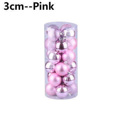 24 τμχ 3/4/6 εκ. Πλαστικά χειροτεχνήματα DIY Δώρα Διακόσμηση σπιτιού Διακόσμηση χριστουγεννιάτικου δέντρου Κρεμαστό χριστουγεννιάτικο μπιχλιμπίδι με μπάλα