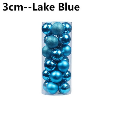 24 τμχ 3/4/6 εκ. Πλαστικά χειροτεχνήματα DIY Δώρα Διακόσμηση σπιτιού Διακόσμηση χριστουγεννιάτικου δέντρου Κρεμαστό χριστουγεννιάτικο μπιχλιμπίδι με μπάλα