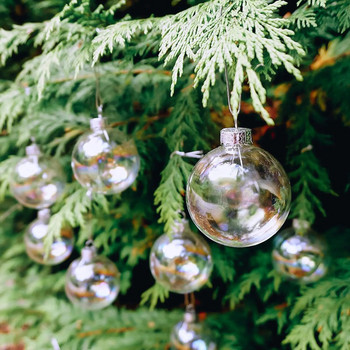 6τμχ Χριστουγεννιάτικη διακόσμηση Πολύχρωμη μπάλα Διαφανής μπάλα Φούσκα Μαγική Μπάλα Όμορφο πάρτι γενεθλίων Πολύχρωμη διακόσμηση τραπεζιού