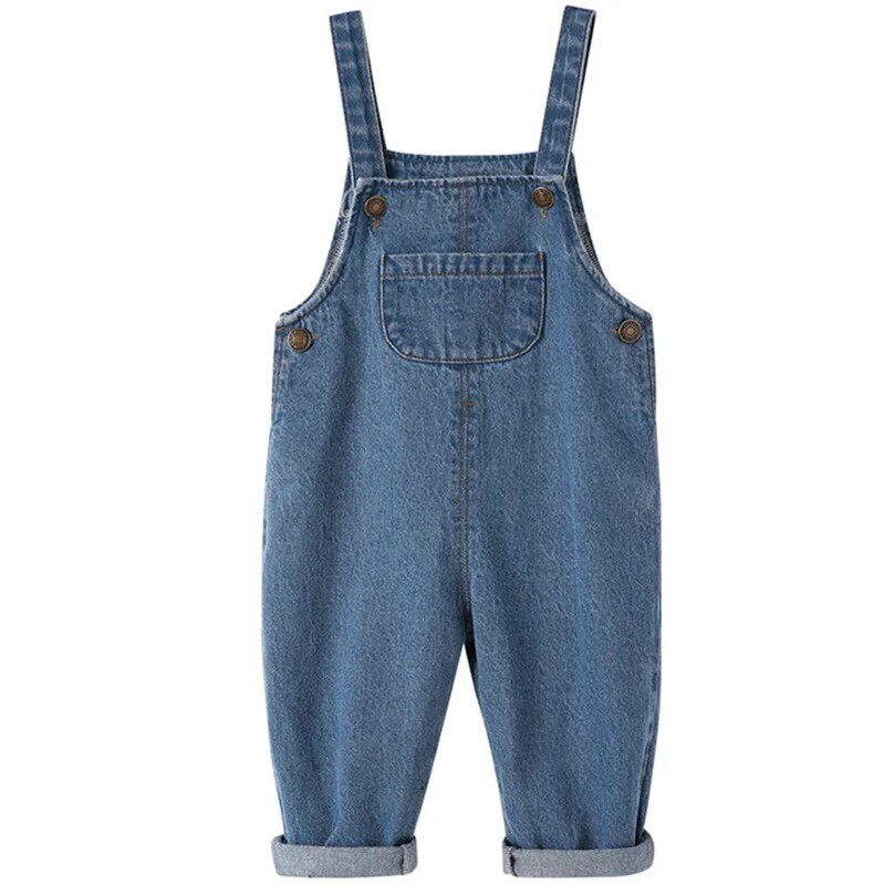Baby Boy Solid Denim Kombinezoni Bērnu Jean Bib Bikses Zīdaiņu Kombinezons Bērnu Apģērbs Bērnu Kombinezoni Rudens Meiteņu Tērpi