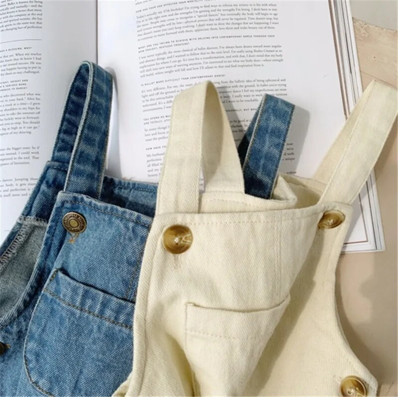 Baby Boy Solid Denim Kombinezoni Bērnu Jean Bib Bikses Zīdaiņu Kombinezons Bērnu Apģērbs Bērnu Kombinezoni Rudens Meiteņu Tērpi